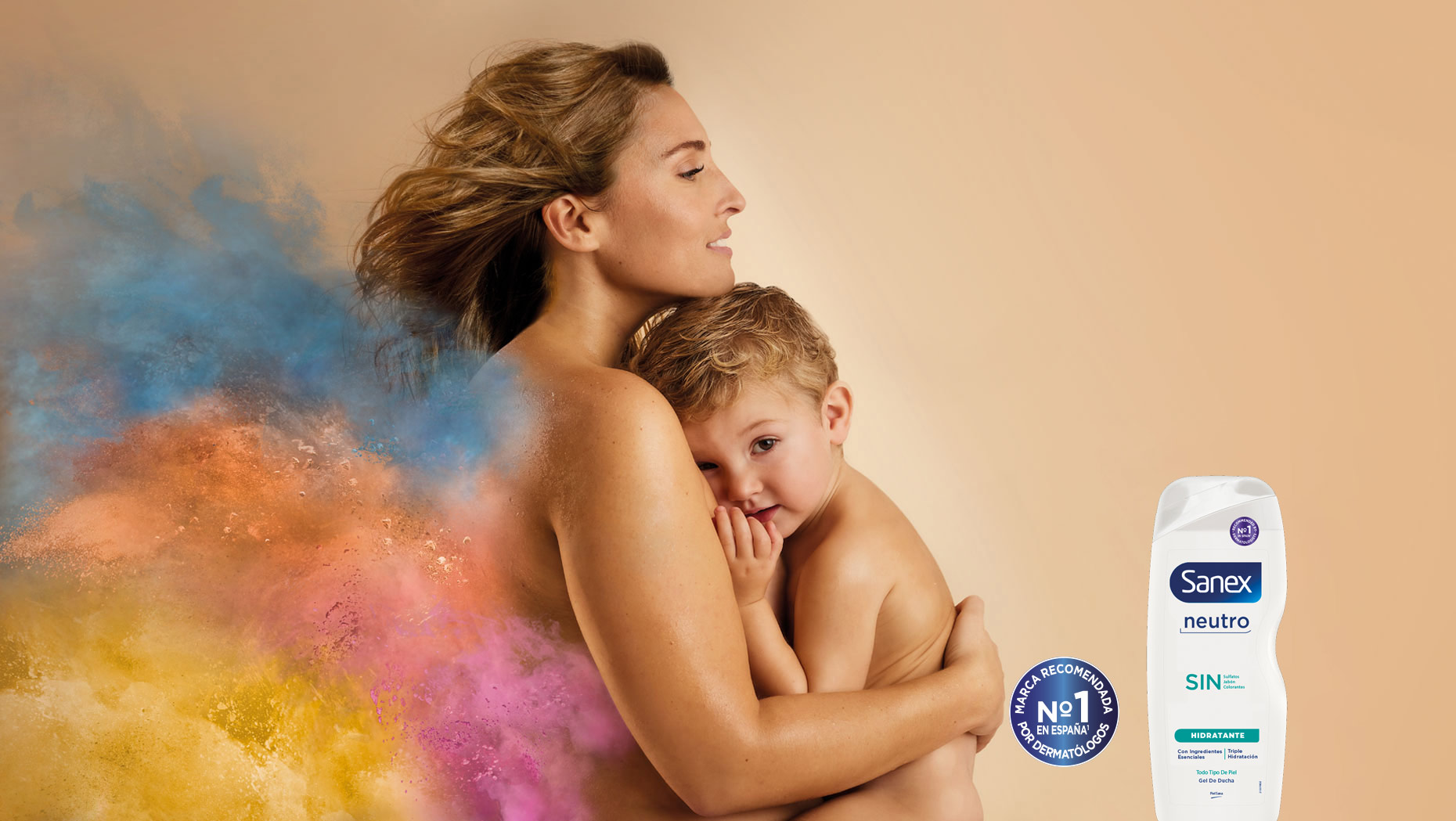 Imagen de campaña Sanex Neutro SIN