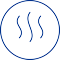 Icono azul circular tachado que muestra una mano con irritación, indicando protección contra el picor y sensibilidad cutánea.